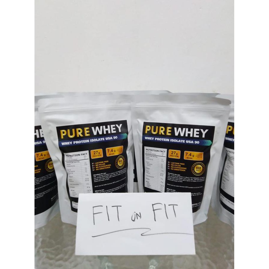 ⭐⭐ TERLAKU SUPLEMEN GYM⭐⭐ PURE WHEY ISOLATE PROTEIN 90 PLAIN GLANBIA EKONOMIS