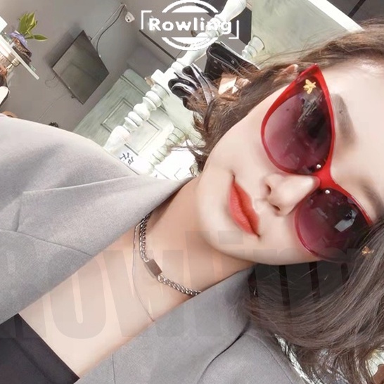 Rowling(ka-198) Sunglasses Kacamata Hitam Bee Cat eye  Women Sunglasses New Import Kacamata Fashion