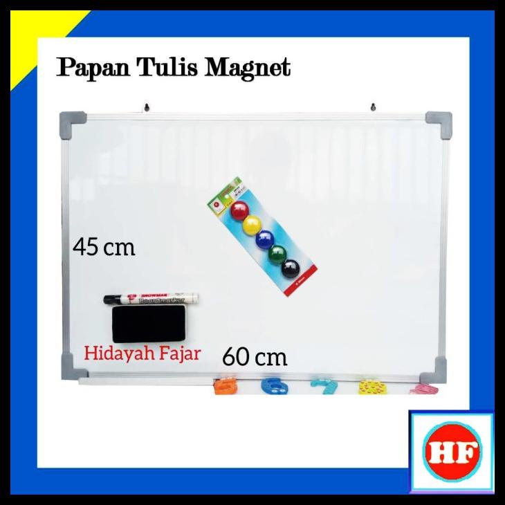 

PAPAN TULIS + SPIDOL + PENGHAPUS WHITE BOARD + MAGNET WARNA KODE 330