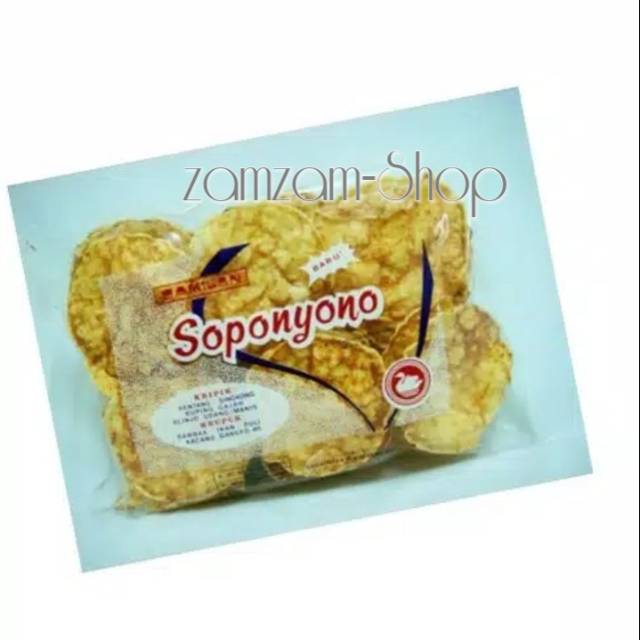 

Soponyono Emping Pedas200gr keripik belinjo pedes