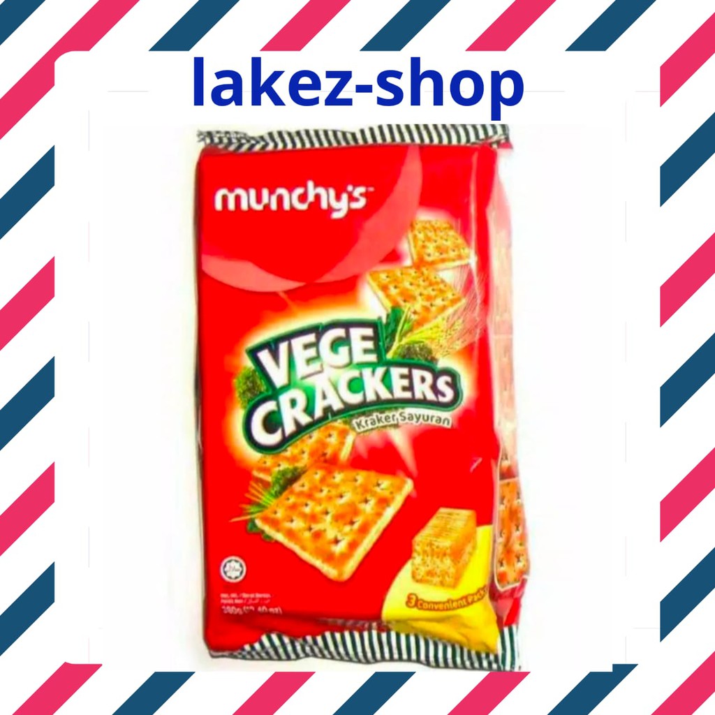 

Munchys Vege Crackers / Kraker Rasa Sayur / Munchy's Cracker / Biskuit Vege / 380g