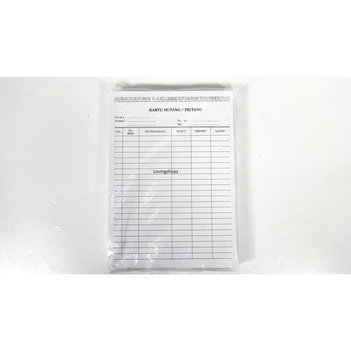 

CODE550 Kartu Hutang Piutang