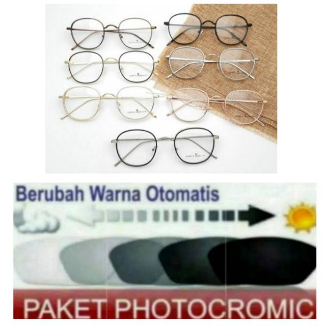 FRAME KACAMATA FASHION 2261| GRATIS LENSA MINUS PHOTOCROMIC | KACAMATA ANTI RADIASI