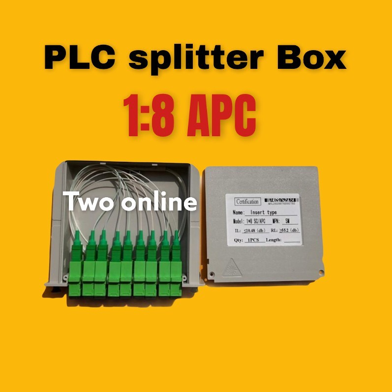 Passive Splitter PLC BOX FO 1:8 SC UPC Fiber Optik Pasif Spliter FO - APC-BOX