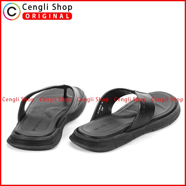 ANDREW SANDAL JEPIT PRIA TERBARU ORIGINAL CASUAL KULIT HITAM ANM11