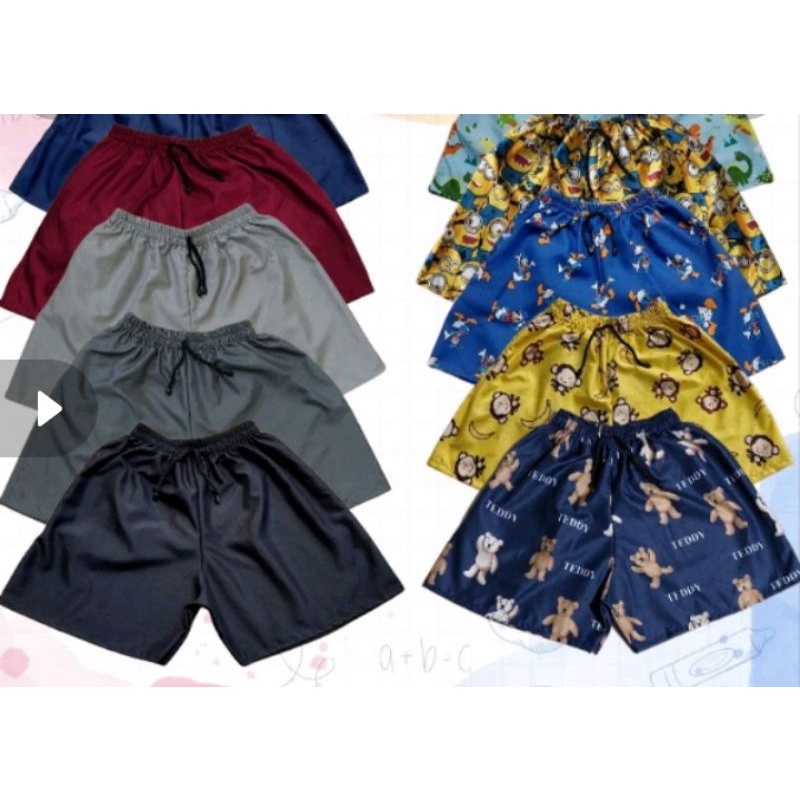 boxer pria wanita remaja / celana pendek pria dan motif / boxer motif wanita