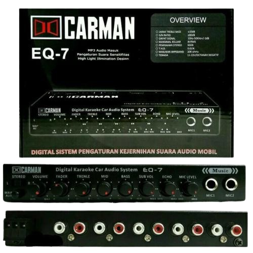 PREAMP PARAMETRIK CARMAN EQ-7 KARAOKE / PARAMETRIK EQUALIZER CARMAN PRE AMP CARMAN EQ 7 ORIGINAL  / 