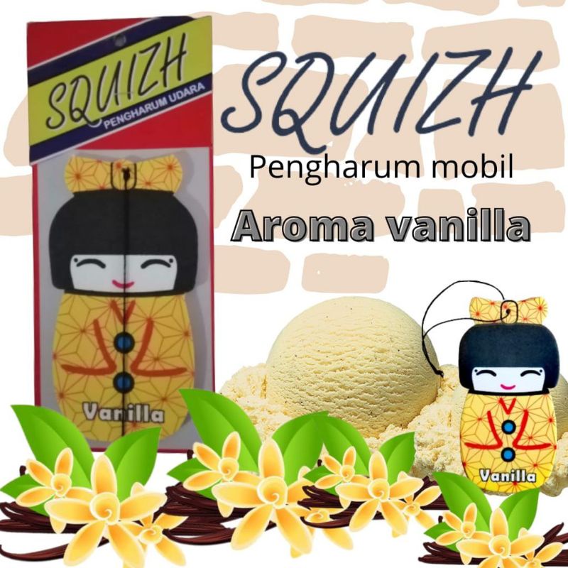 Parfum Mobil Squizh gantung pengharum mobil ruangan japanese cute doll