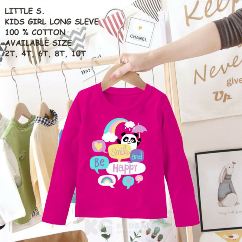 Kaos anak lengan panjang perempuan usia 1 sampai 8 tahun TERLARIS-6