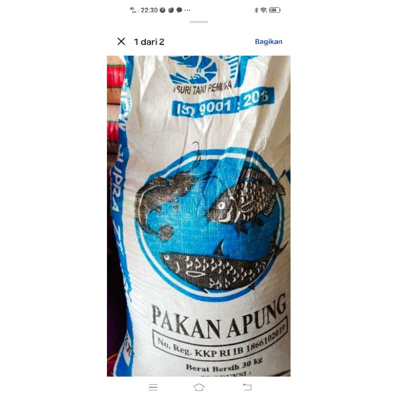 pakan ikan pelet 5mn pakan gurami lele mujair dll