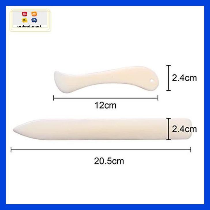 

6Rtiut7- 2Pcs (1Set) Bone Folder, Pelipat Kulit & Kertas, Creaser, Scoring Tool 5Ea5W5-