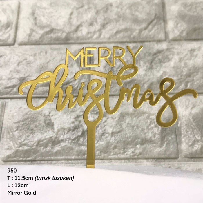 

XMAS TOPPER - CAKE TOPPER MERRY CHRISTMAS DEKORASI KUE NATAL