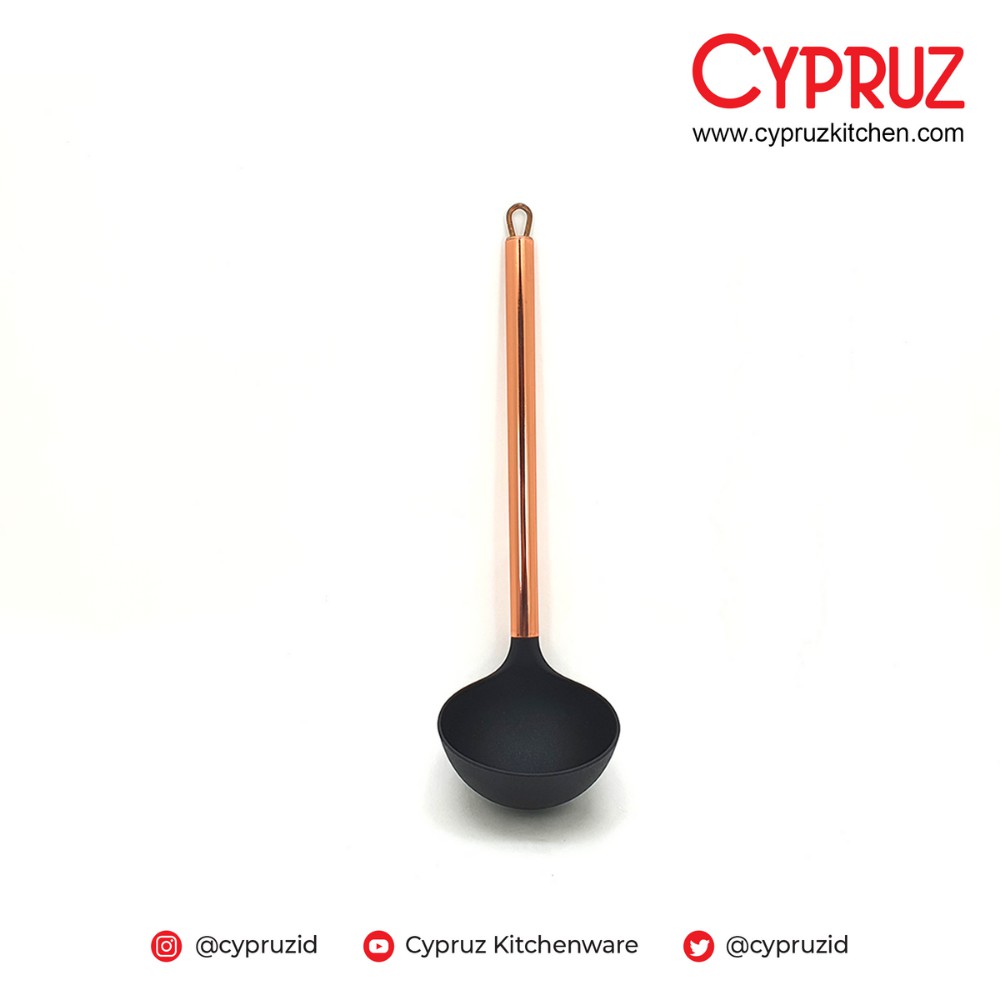 Cypruz Sendok Sup / Kitchen Tool Ladle Rose Gold Series 29 cm AM-1022