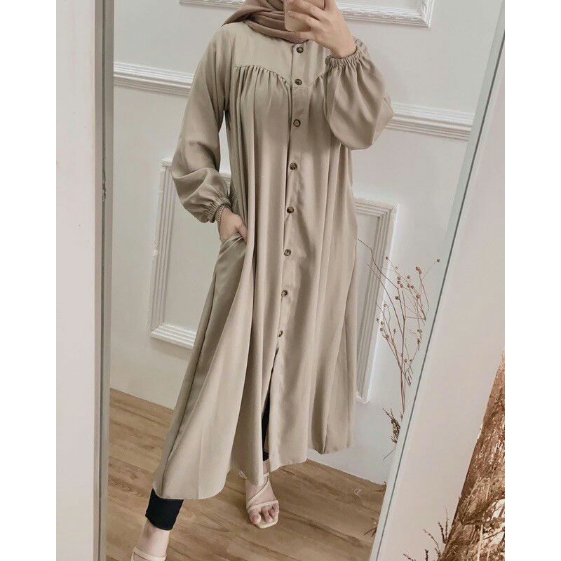 Mozya Long Tunik Daily Wanita Size Fit L/XL
