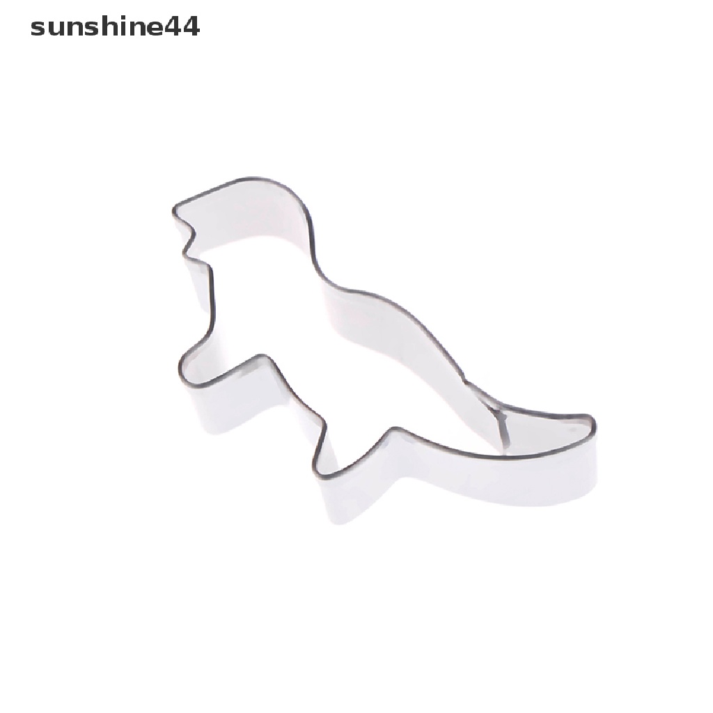 Sunshine 6pcs Cetakan cutter stainless steel Bentuk Dinosaurus Untuk Dekorasi Kue / Biskuit