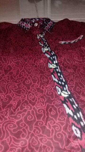 Bswart Batik Hrb026 Kenongo Hem Pendek Padi Pekalongan M L Xl Batik