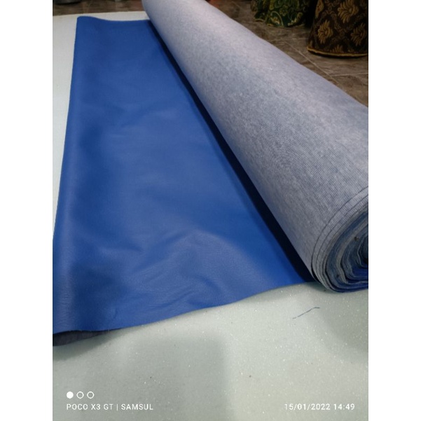 RB OScar Kain Semi Kulit Oscar Sintesis Imitasi Servis Jok Kursi Sofa Murah Meteran