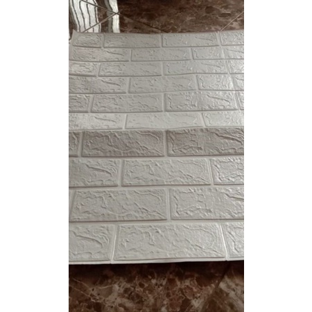 WALLPAPER DINDING 3D FOAM MOTIF BATU BATA 70x77 CM DEKORASI DINDING-7