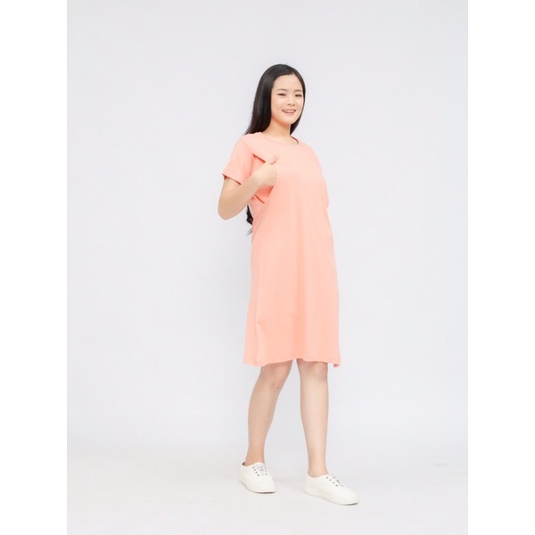 Dress ibu menyusui baju rok busui katun kaos combed, tencel dan bamboo 30s