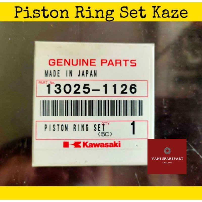 Ring Set Piston/ Piston Ring Set Kaze Original Kawasaki