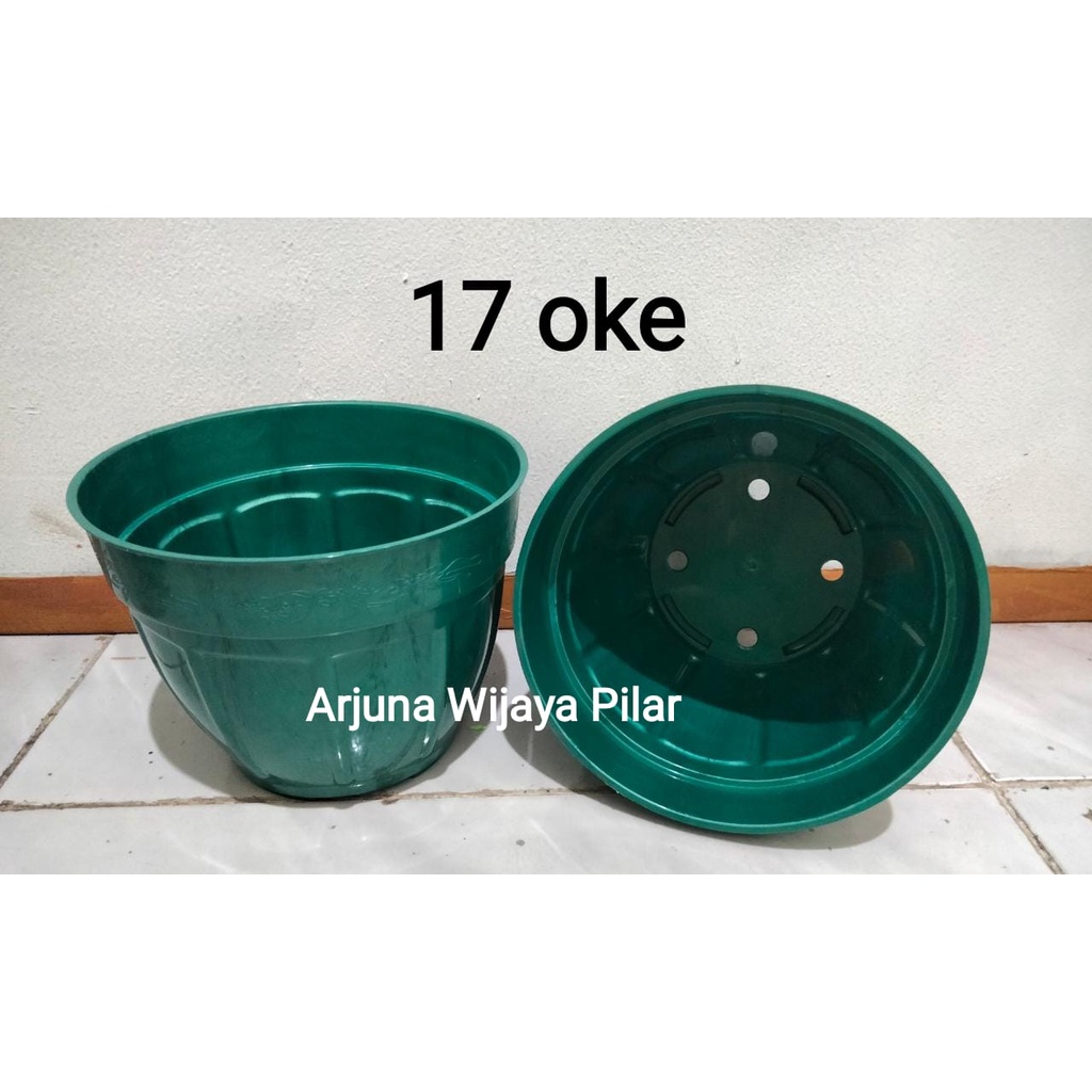 Pot Oke 888 Green uk 17 &amp; 20 Eriko Harga satuan +bubblewrap