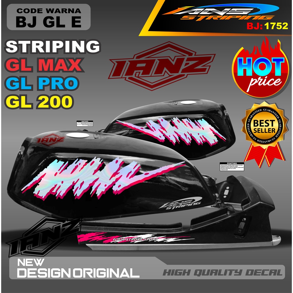 STRIPING HOLOGRAM GL 2000 GL PRO GL MAX /  STIKER GL MAX VARIASI HOLOGRAM / STIKER HOLOGRAM