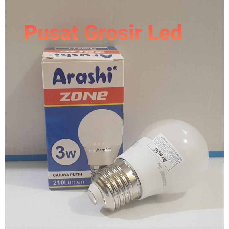 Lampu Led Arashi Zone 3 watt Cahaya Putih Garansi 1 Tahun