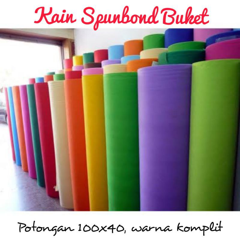 

1 Meter kertas buket order 2 kain sepunbond kertas cukup untuk 1 bucket ukuran medium kain untuk kerajinan