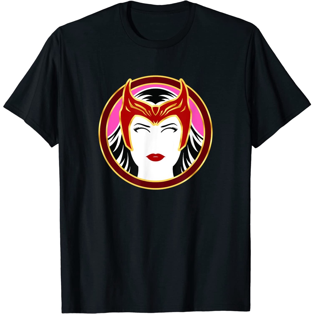Baju Kaos Dewasa Marvel WandaVision Scarlet Witch Details T-Shirt