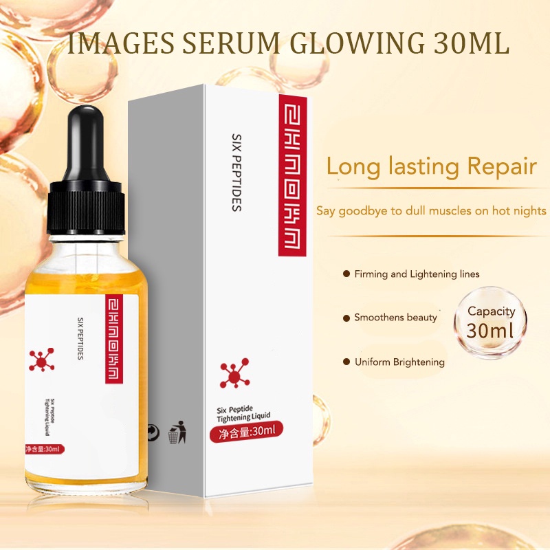 Simu Serum Six Peptide Anti-wrinkle Essence Lifting Firming Moisturizing Facial Essence 30ML Face Serum | Serum Wajah Acne | Brightening | Peeling | Midnight Serum BPOM | Skin Care Skincare