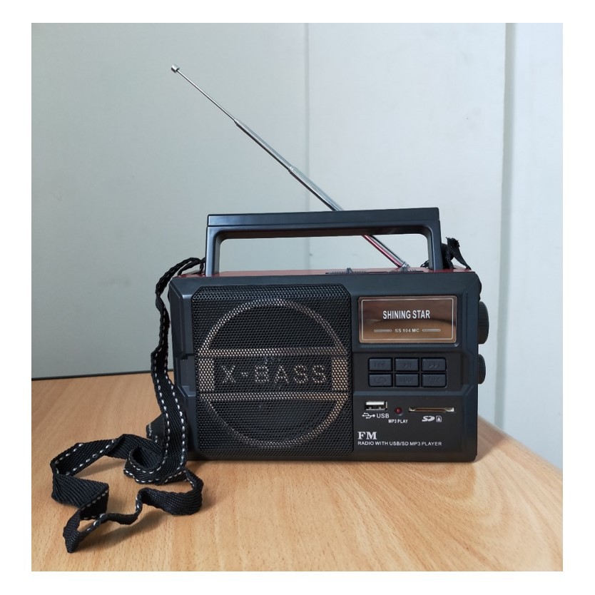 Radio FM Shining Star SS104 Recording Function Portable Radio With USB SD Card Player Free Earphone