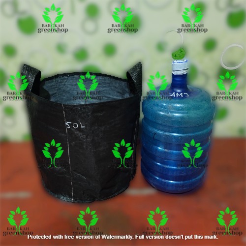 Planter bag 50 liter bulat - pot - media tanam