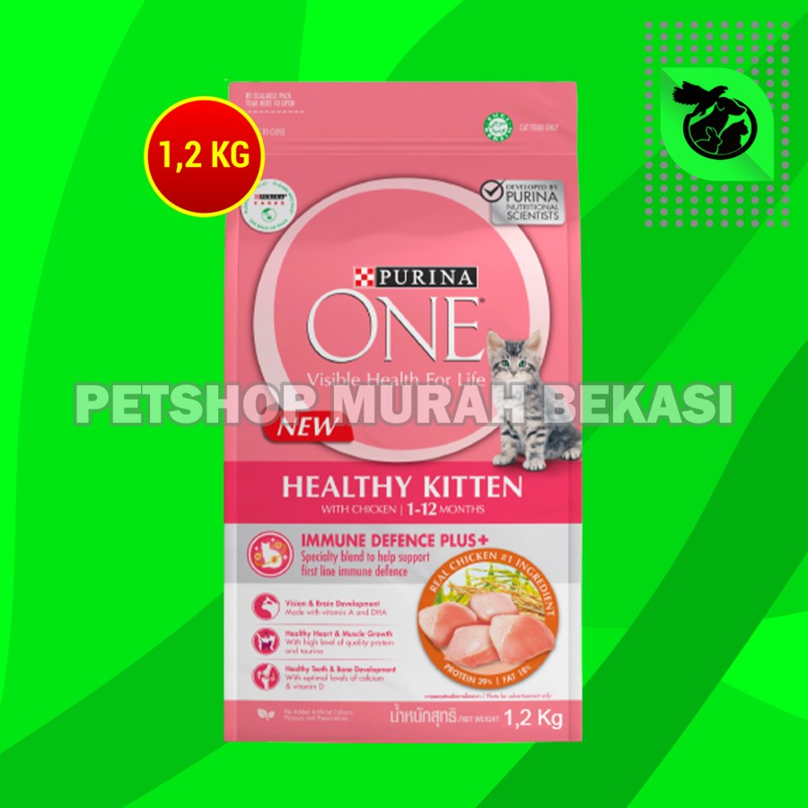 Purina One Makanan Anak Kucing Cat Food Kitten Chicken 1.2 KG