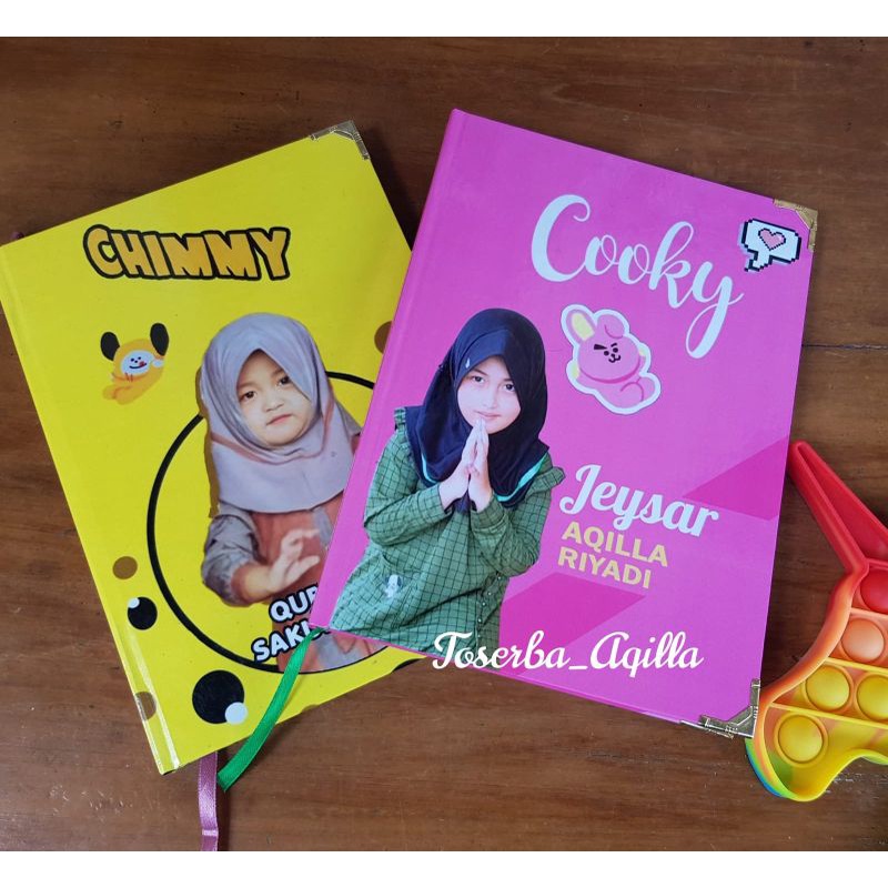 

IQRO DAN JUZ AMMA ANAK HARD COVER CUSTOM NAMA DAN PHOTO