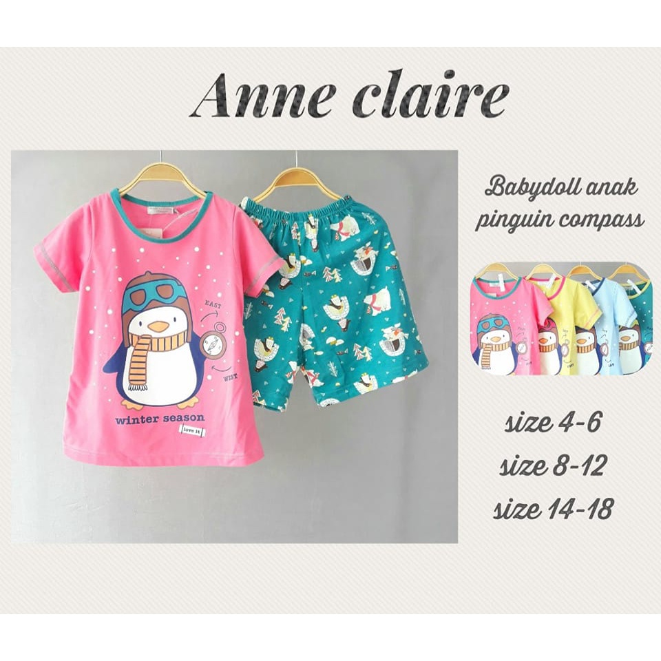 Babydoll / Baju Tidur Anak Remaja Perempuan Impor Anne Claire ukuran 14-18tahun