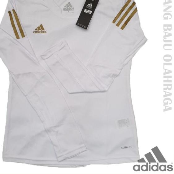 ✦ Kaos Dry Fit Thumbhole kaos olahraga cewek lengan panjang adidas  ☊