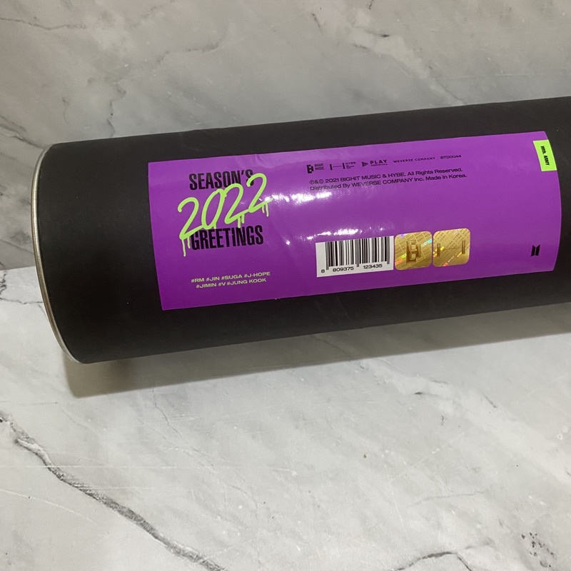 READY SEALED BTS season's greeting's wall calendar SEALED desk pc sg22 rm jin suga jhope jimin jungk