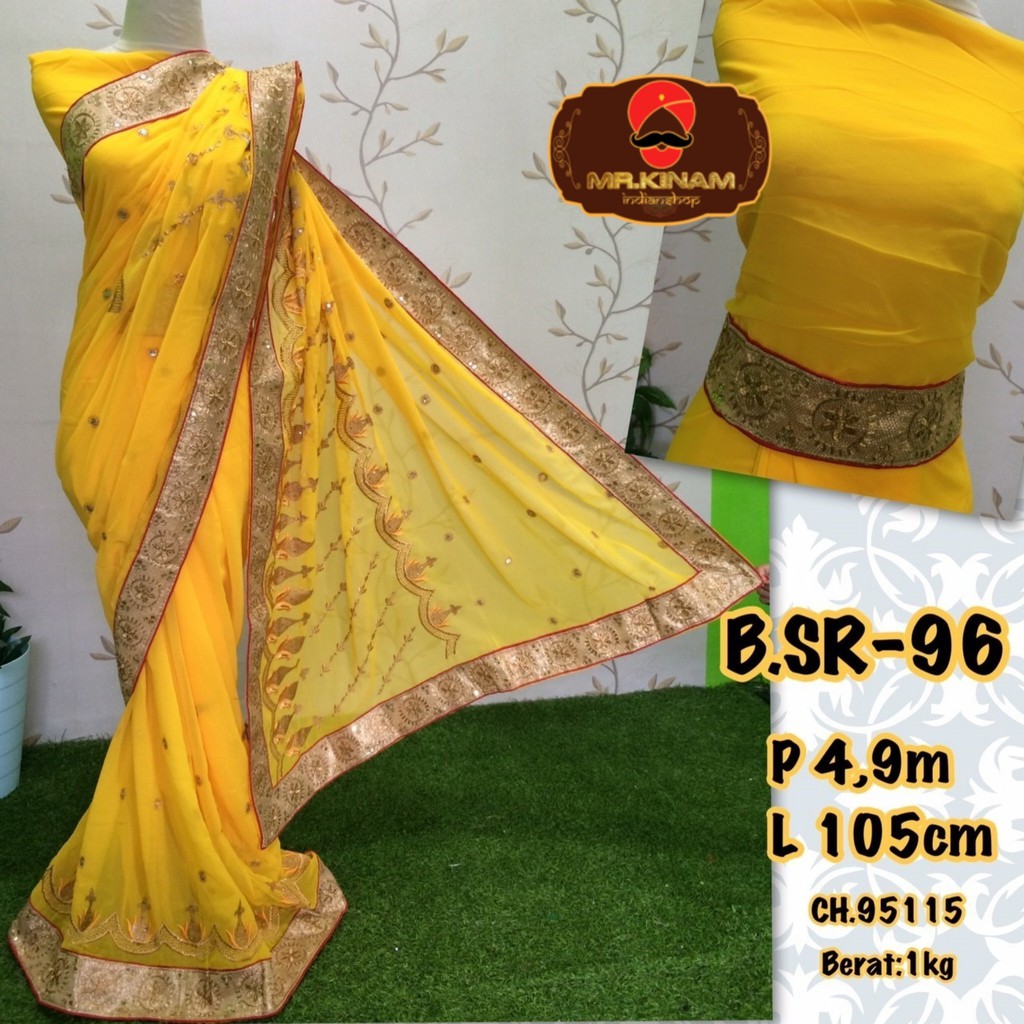 SAREE INDIA [B.SR-9599] | KAIN SAREE INDIA | SAREE LILIT INDIA | BAJU INDIA