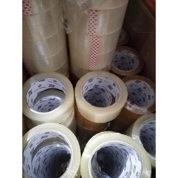 Lakban 45 Mm X 100 Yard 90 Meter Lakban Bening Lakban Coklat Tape Plester Perakat Tape