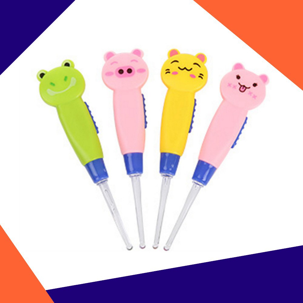 Earpick LED Karakter Cartoon Lucu Cute Animal | Korek Kuping Karakter LED - Pembersih telinga