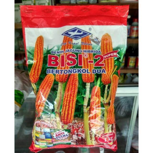 Benih Jagung Hibrida BISI 2 / Bibit Hibrida tongkol 2 Kemasan 1 kg