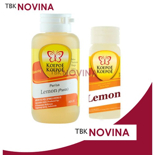 PASTA LEMON KOEPOE KOEPOE / PERASA KUE LEMON KUPUKUPU / RASA LEMON KUPU (25ml &amp; 60ml)