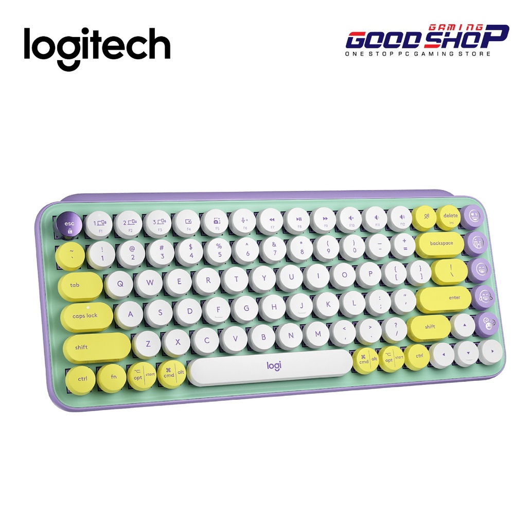 Logitech POP Keys Compact, Emoji Keys - Wireless Mechanical Keyboard