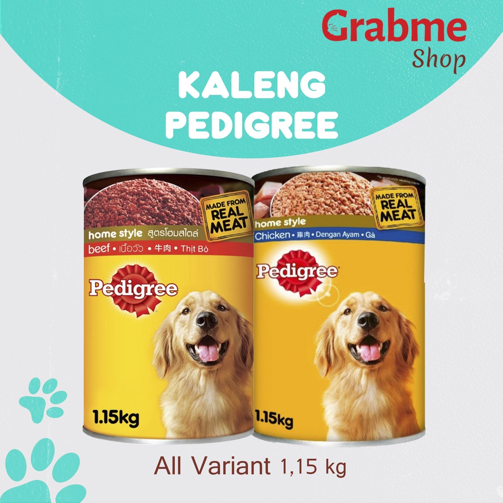 Makanan Anjing basah Pedigree Kaleng All Variant 1,15 kg