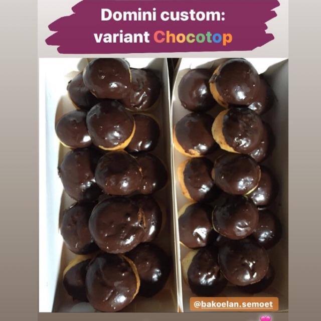 

Bakoelan Semoet Domini Chocotop donat mini donat kampung glaze donut donat coklat