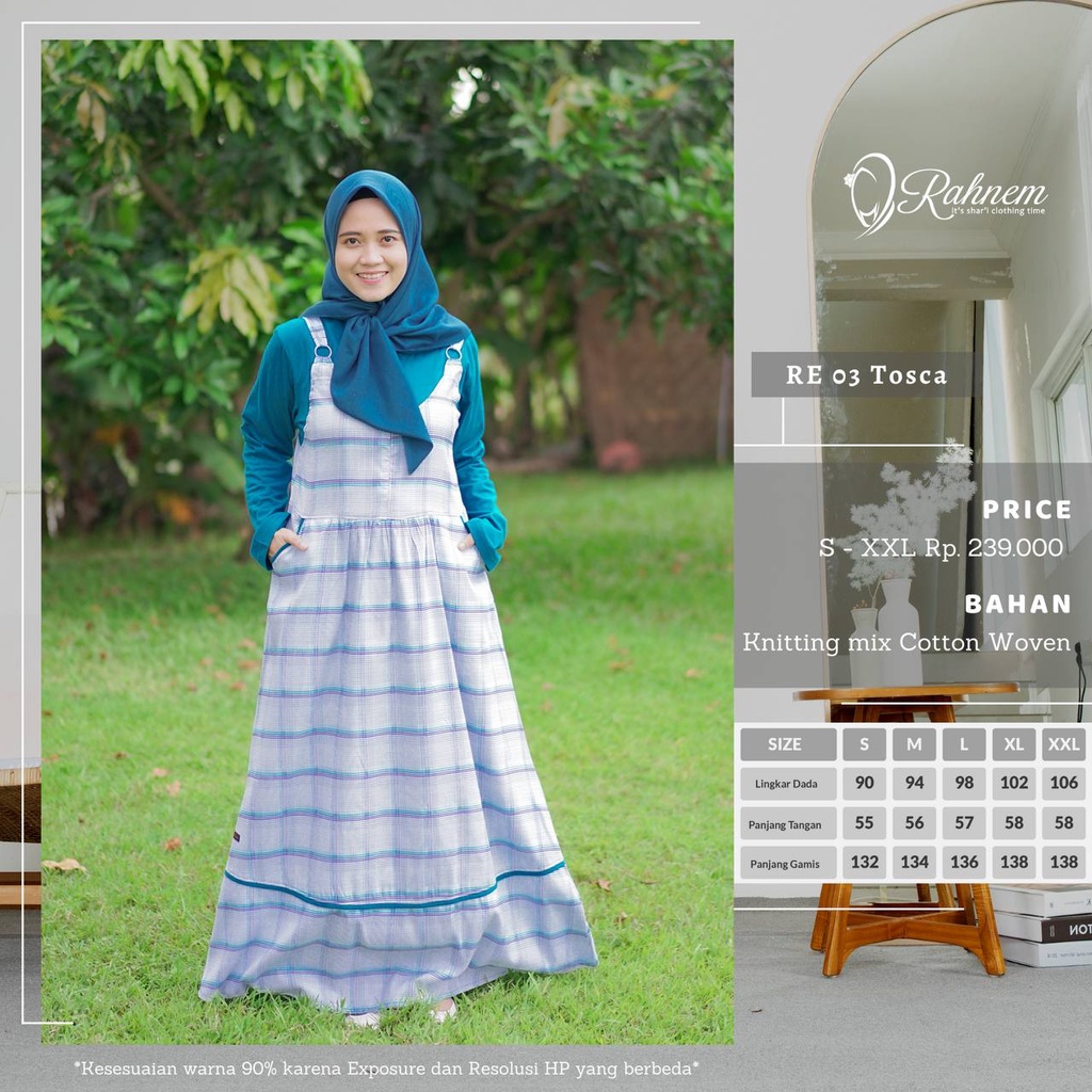 Gamis Terbaru Rahnem RE 03 / Fashion Muslim Gamis