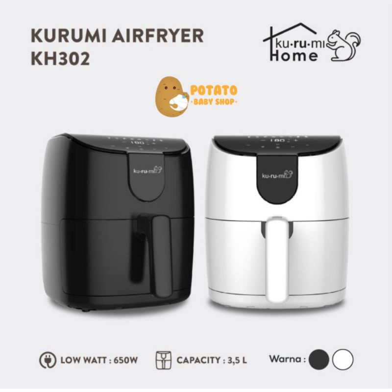 Kurumi Air Fryer KH 302 - Penggoreng Tanpa Minyak