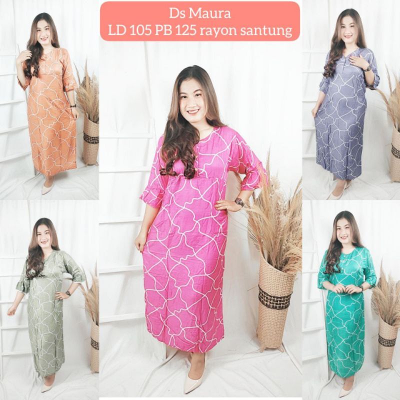 (GDS) Gamis Daster Maura Standar // Daster Wanita Ukuran Jumbo Viral Kekinian Termurah // Grosir Das