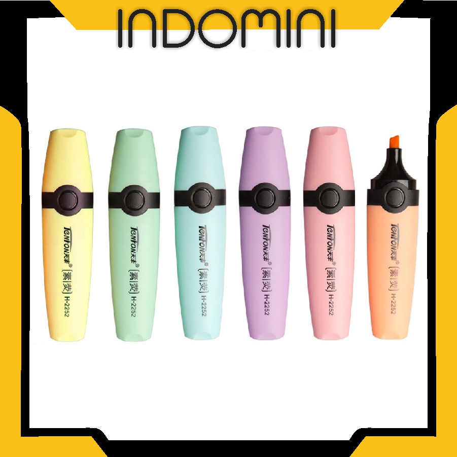 

INDOMINI S016 Highlighter Pastel Highlighter Pen Colour Perlengkapan Sekolah Marker Pen Alat Tulis Penanda Warna