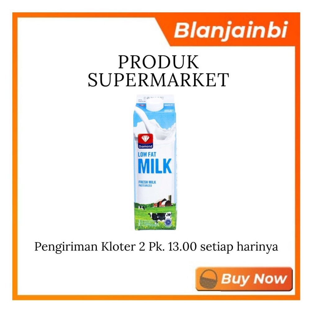 

Diamond Fresh Milk Low Fat Bandung Area